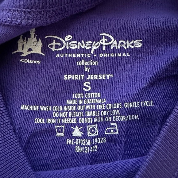 Walt Disney World Spirit Jersey Womens S Purple Glitter Long Sleeve Whimsigoth - Picture 5 of 7